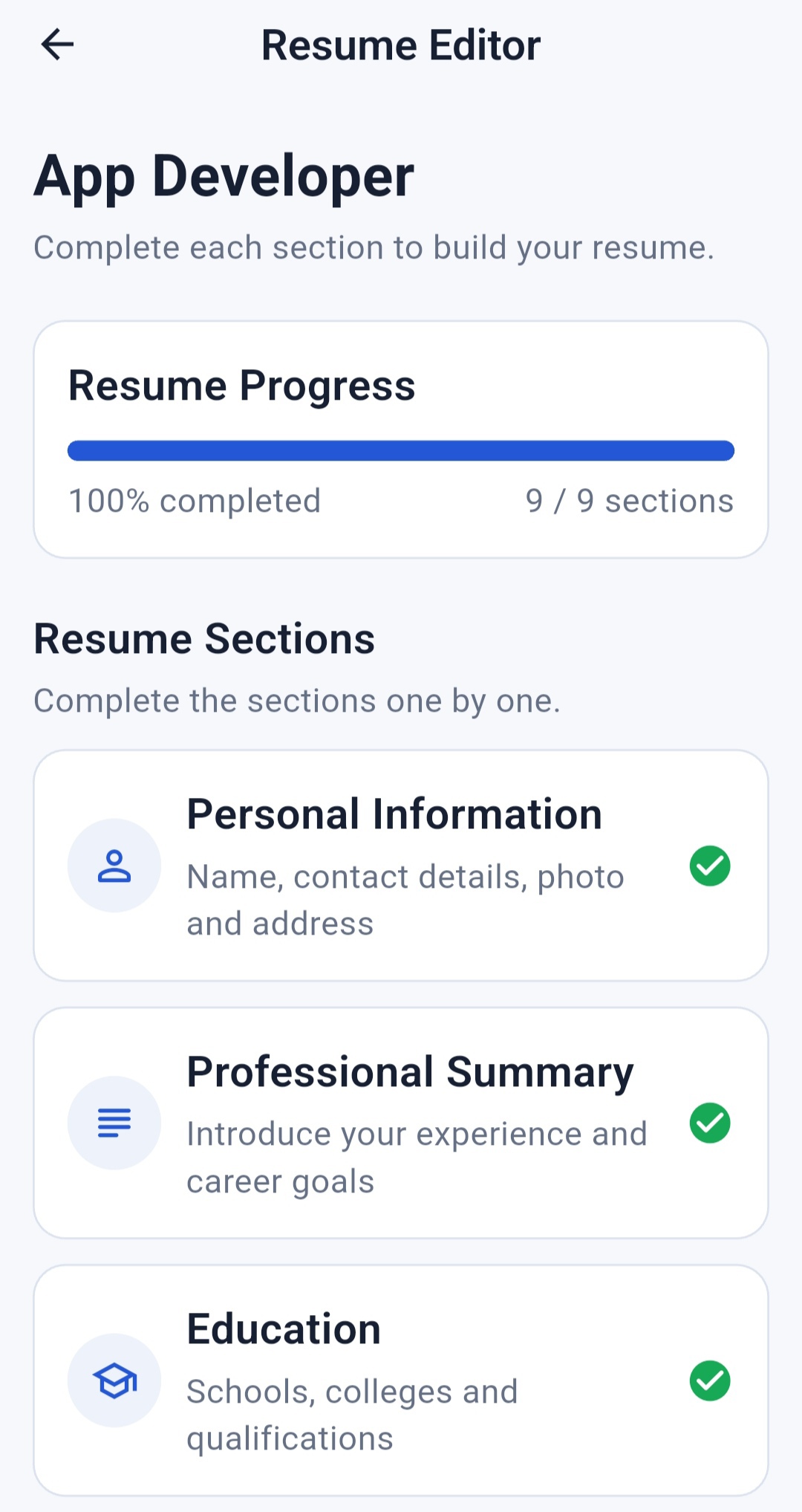 Resume Builder screenshot 4